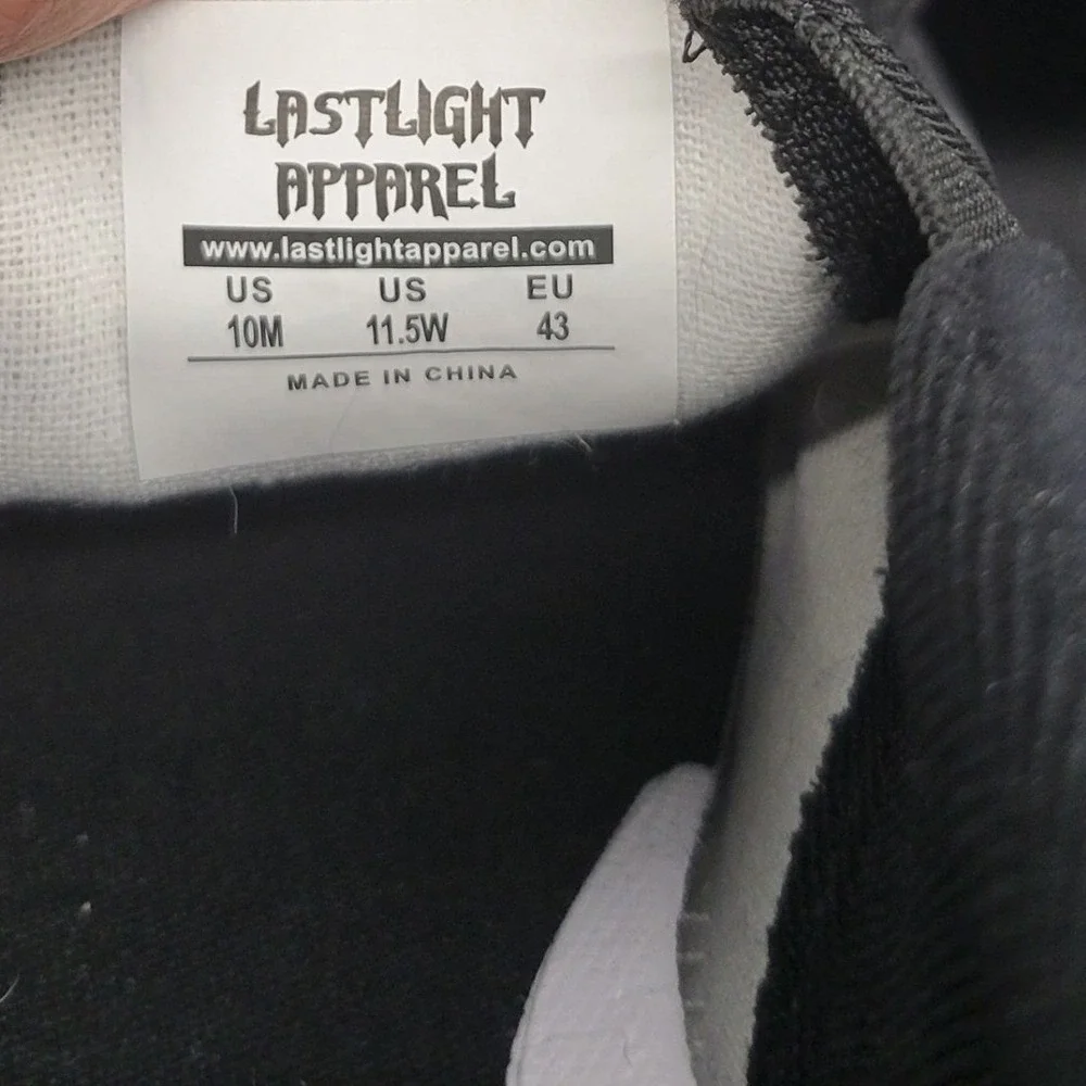 Last Light Apparel Undead Pharaohs Horses Slip On Shoes Black Mens 10 HG9239‎